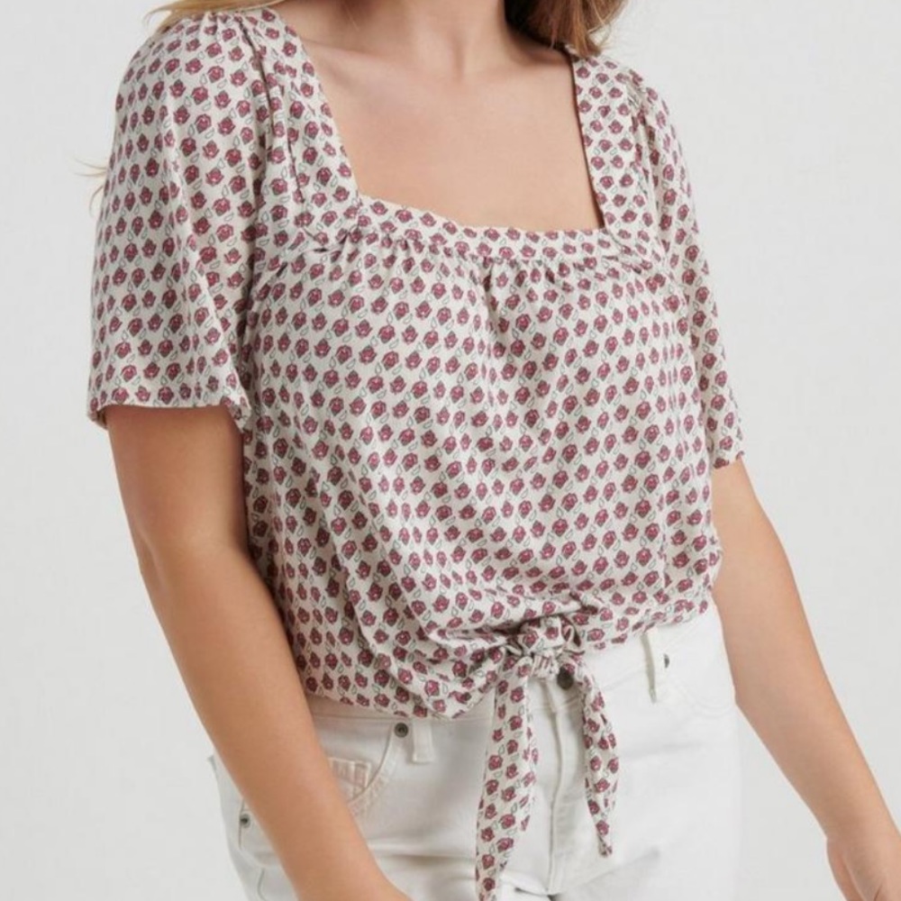 Lucky brand tie front top women’s 2XL NWT